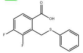 3,4-difluoro-2-((phenylthio)methyl)benzoic acid